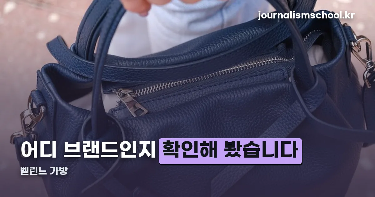 벨린느 가방 정리 썸네일