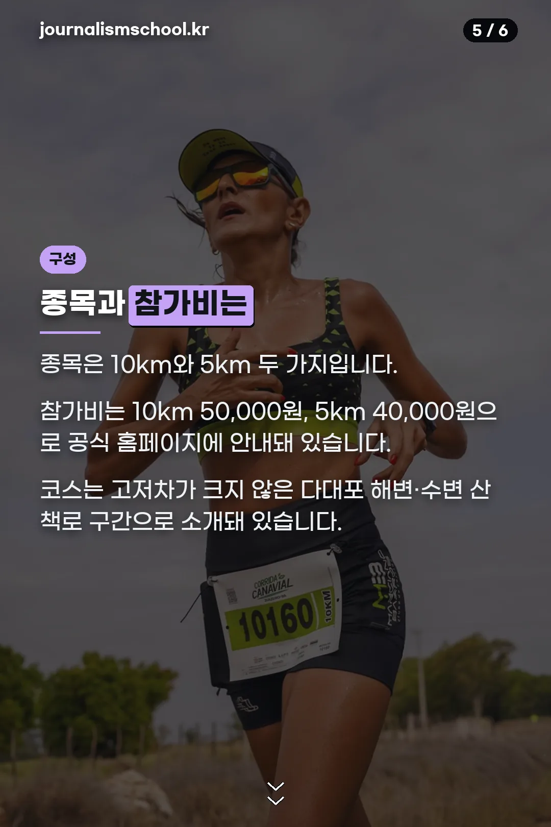종목과 참가비