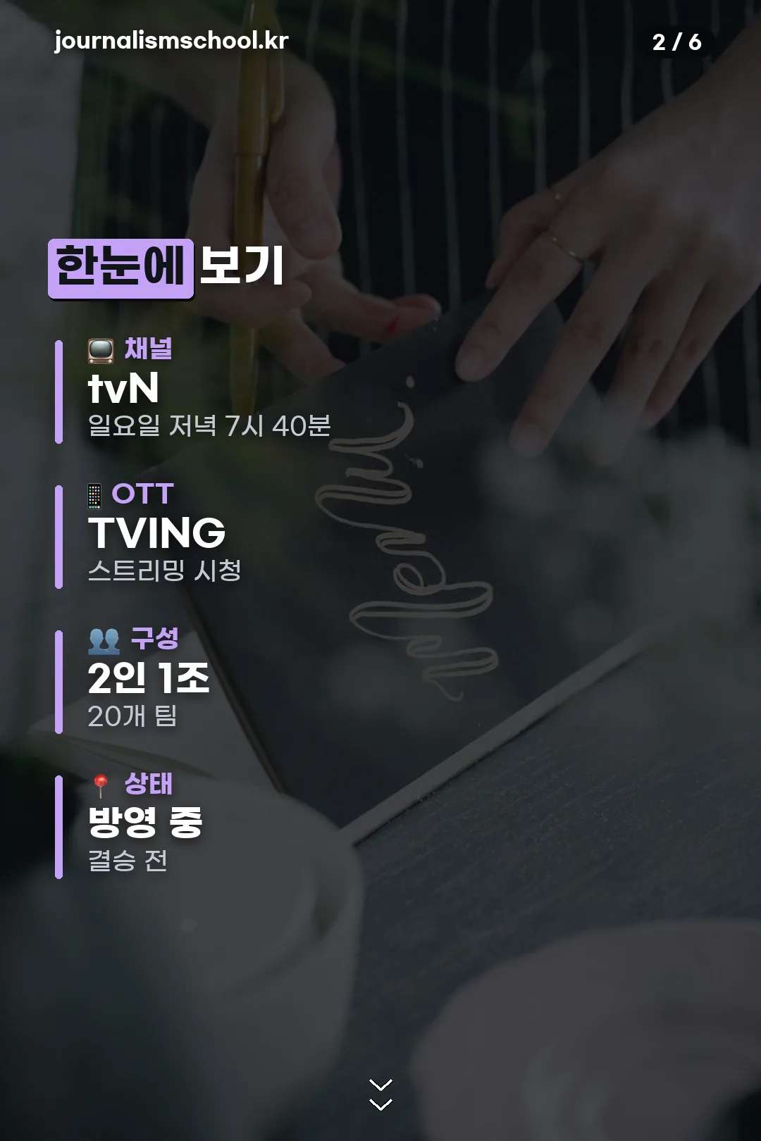 방송 정보 요약