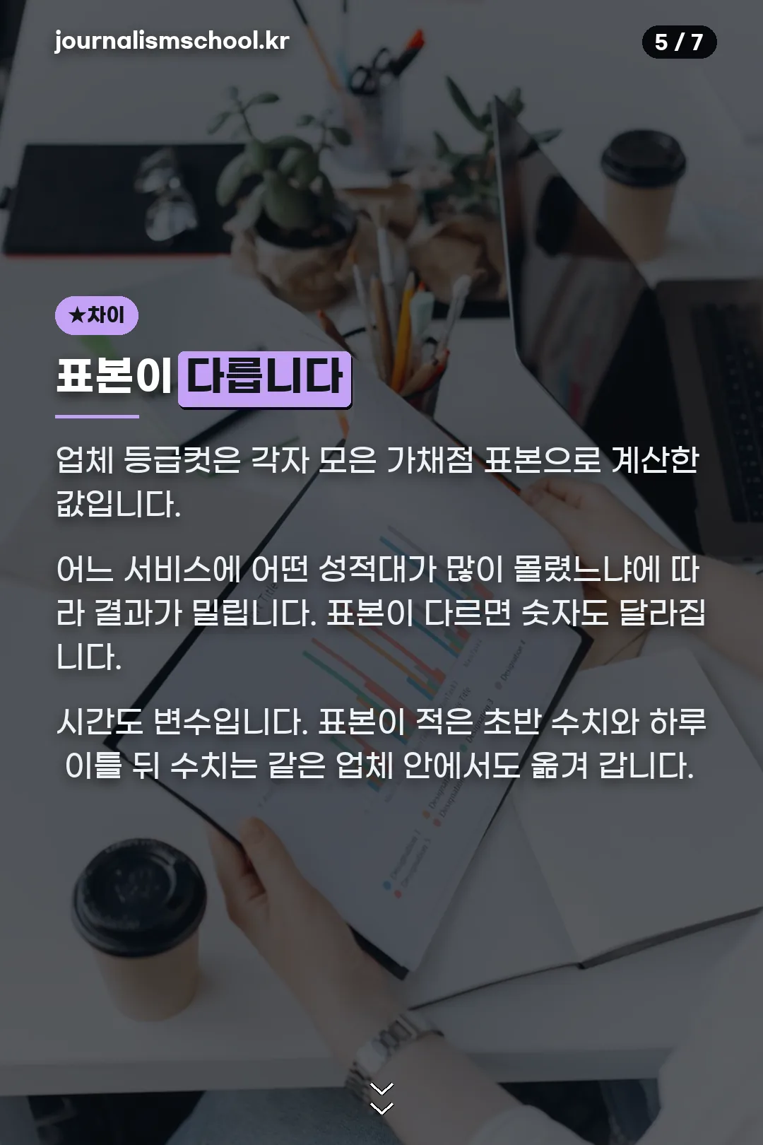 업체별 차이