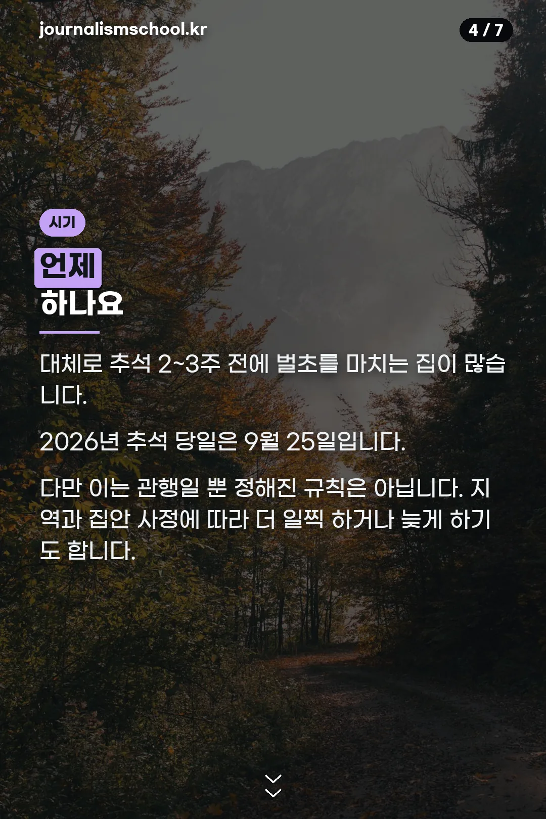 벌초 시기
