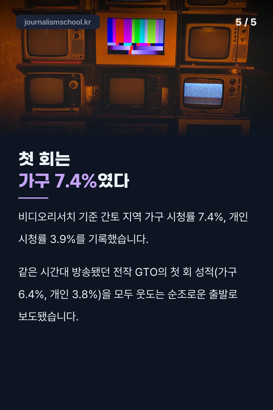 첫 회 시청률 성적