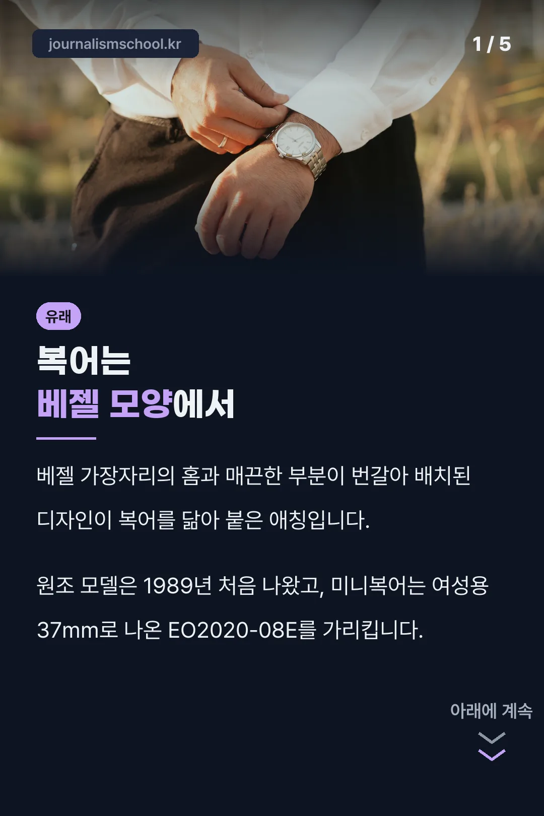 복어는 베젤 모양에서