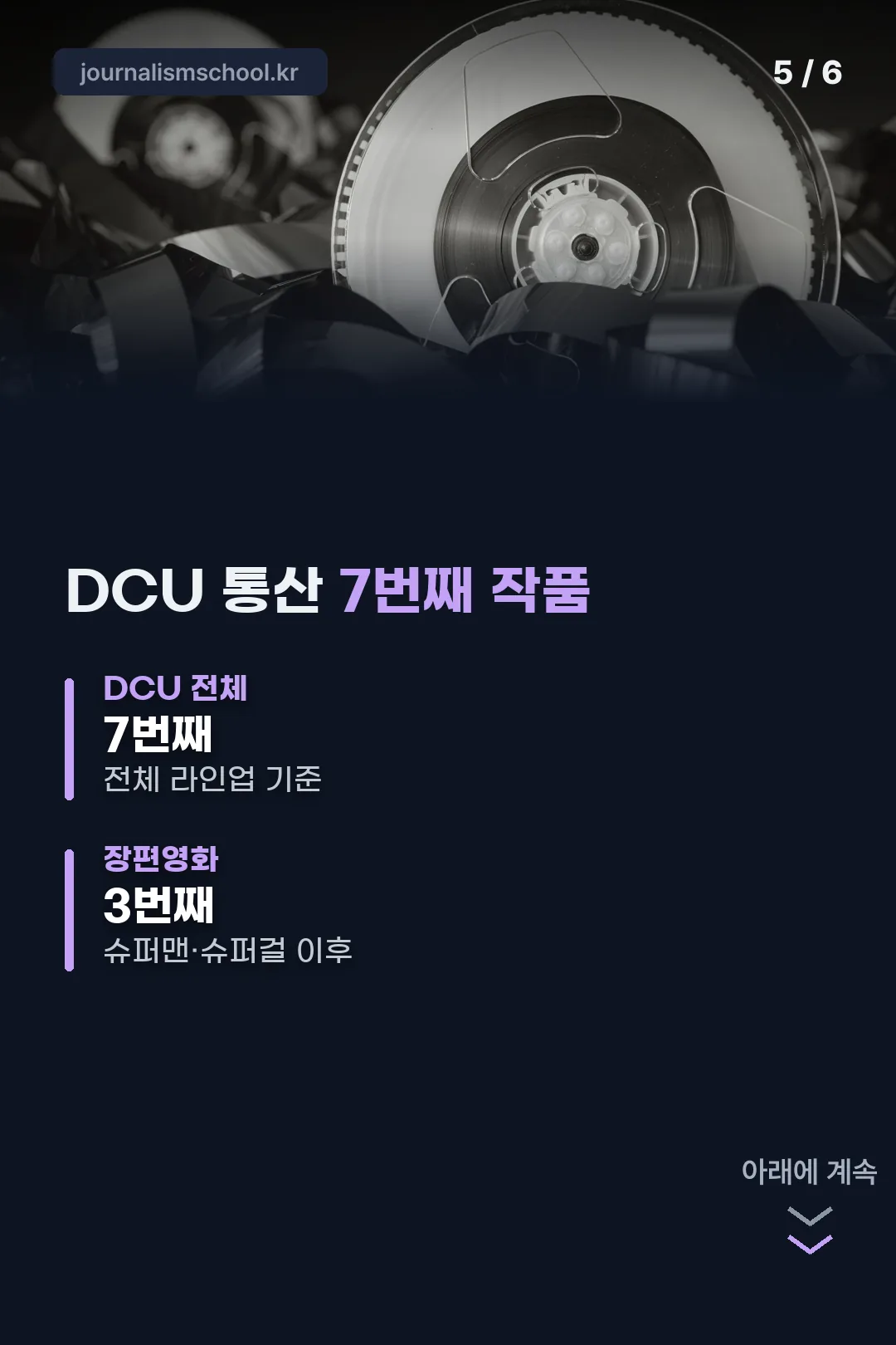 DCU 작품 순서