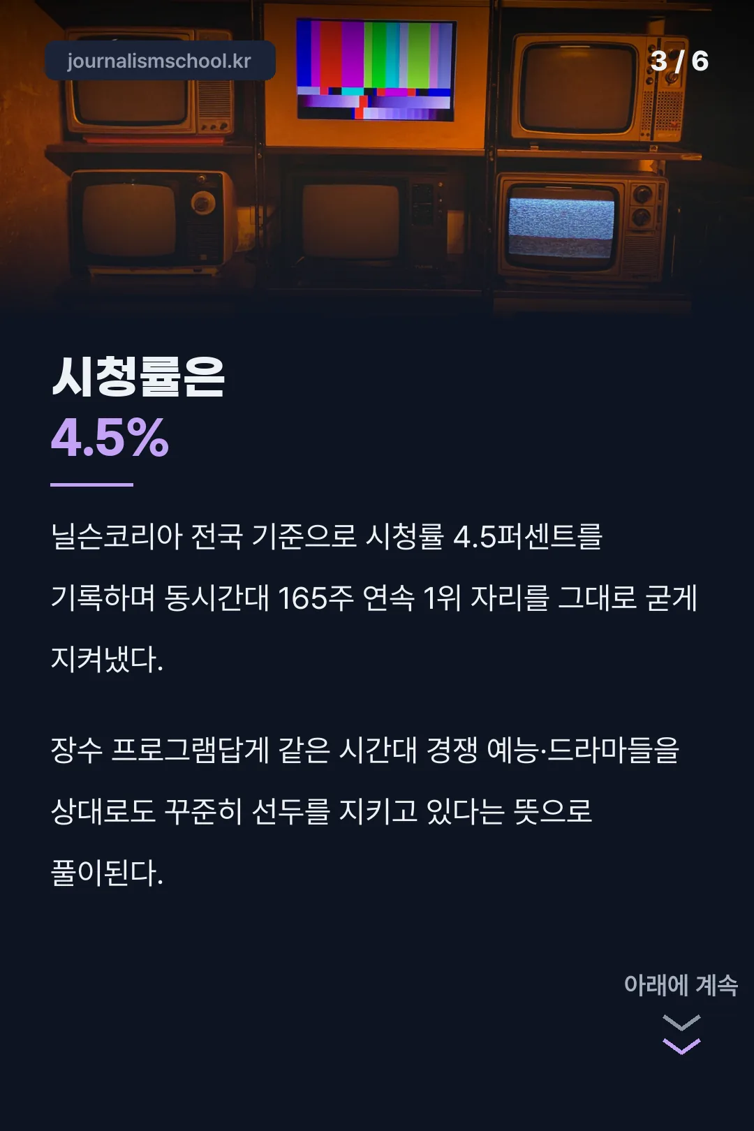 시청률 기록
