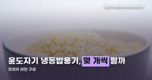 윤도자기 냉동밥용기 — 도자기인데 전자레인지에 바로 돌린다